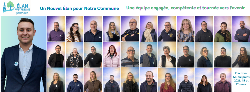 Candidats de l'Élan Aveyrlinois pour les élections municipales 2026 à Les Avenières